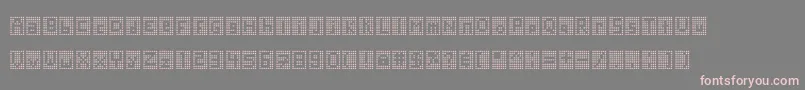 Fonte Blockstar – fontes rosa em um fundo cinza