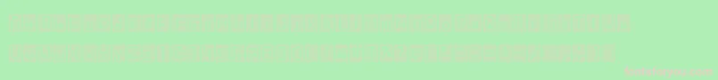 Blockstar Font – Pink Fonts on Green Background