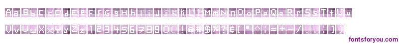 Blockstar Font – Purple Fonts on White Background