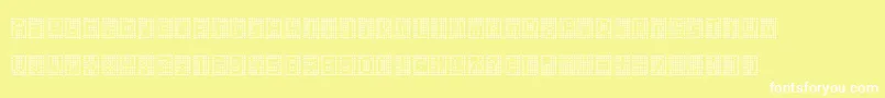 Blockstar Font – White Fonts on Yellow Background