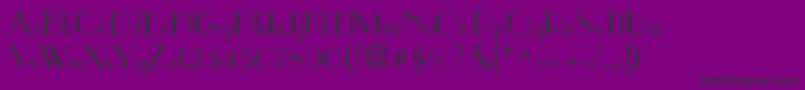 ParisianNormal Font – Black Fonts on Purple Background