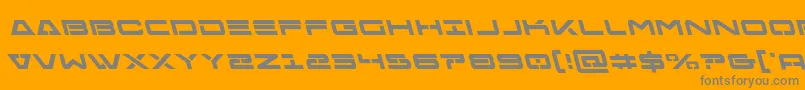 Freeagentboldleft Font – Gray Fonts on Orange Background