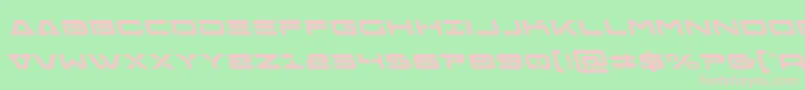 Freeagentboldleft Font – Pink Fonts on Green Background