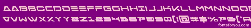 Freeagentboldleft Font – Pink Fonts on Purple Background