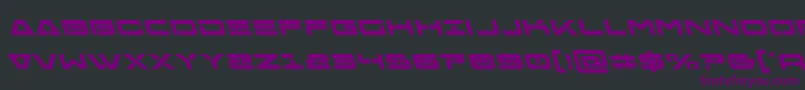 Freeagentboldleft-fontti – violetit fontit mustalla taustalla