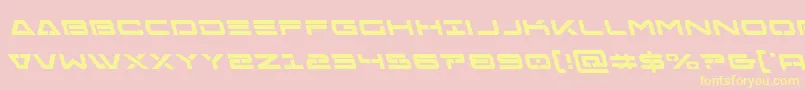 Freeagentboldleft Font – Yellow Fonts on Pink Background