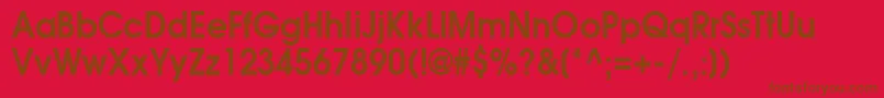 AgavalancheBold90n Font – Brown Fonts on Red Background