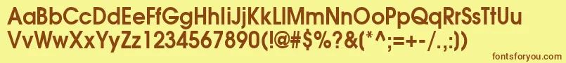 Подробнее о шрифте AgavalancheBold90n Шрифт AgavalancheBold90n – коричневые шрифты на жёлтом фоне