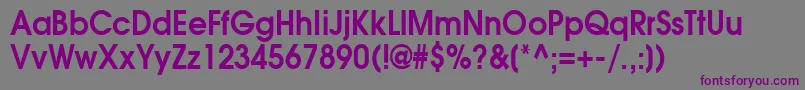 AgavalancheBold90n Font – Purple Fonts on Gray Background