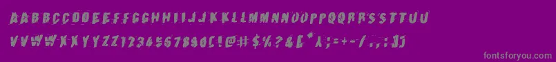 Earthshakerotal Font – Gray Fonts on Purple Background
