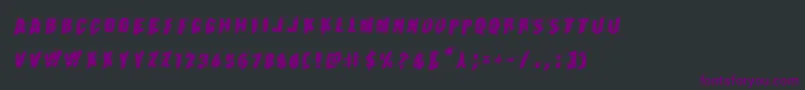 Earthshakerotal Font – Purple Fonts on Black Background
