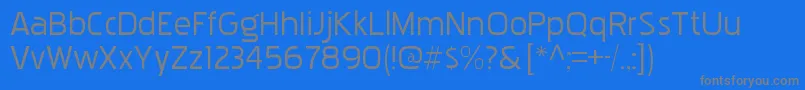 PakenhamxprgRegular Font – Gray Fonts on Blue Background