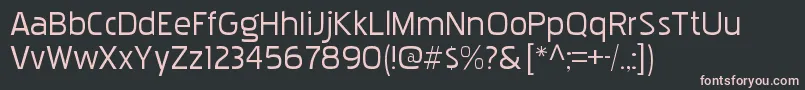 PakenhamxprgRegular Font – Pink Fonts on Black Background