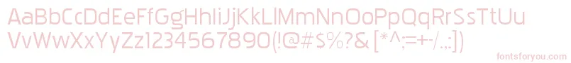 PakenhamxprgRegular-fontti – vaaleanpunaiset fontit valkoisella taustalla