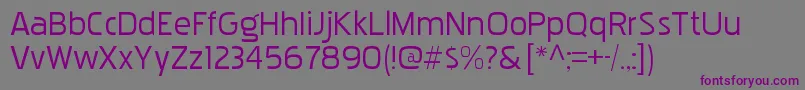 PakenhamxprgRegular Font – Purple Fonts on Gray Background