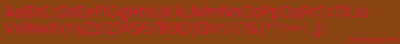 PakenhamxprgRegular Font – Red Fonts on Brown Background