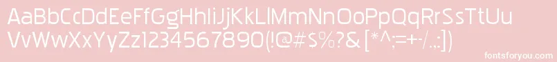 PakenhamxprgRegular Font – White Fonts on Pink Background