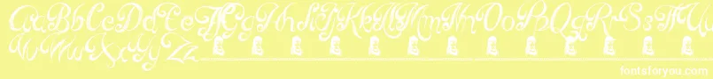 ReedOfLove Font – White Fonts on Yellow Background