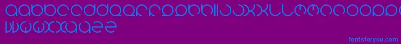 Henderson Font – Blue Fonts on Purple Background