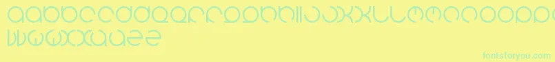 Henderson Font – Green Fonts on Yellow Background