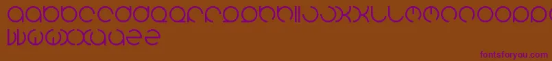 Henderson Font – Purple Fonts on Brown Background