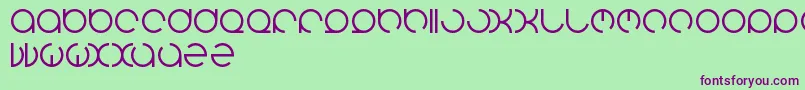 Henderson Font – Purple Fonts on Green Background