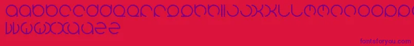 Henderson Font – Purple Fonts on Red Background