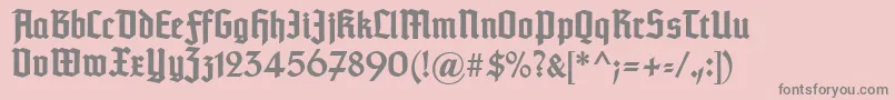 Typographertexturunz1Bold Font – Gray Fonts on Pink Background