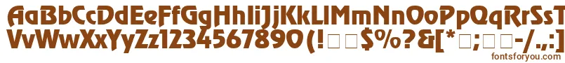 ChorusLineSsiBold Font – Brown Fonts on White Background