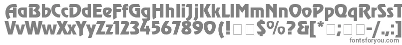 ChorusLineSsiBold-fontti – harmaat kirjasimet valkoisella taustalla