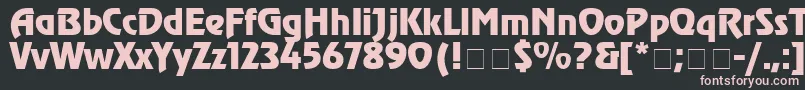 ChorusLineSsiBold Font – Pink Fonts on Black Background