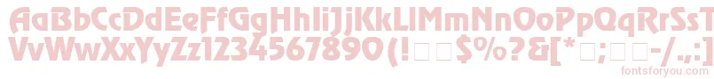 フォントChorusLineSsiBold – 白い背景にピンクのフォント