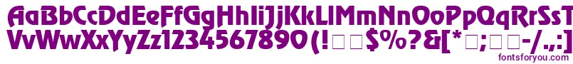 ChorusLineSsiBold-Schriftart – Violette Schriften auf weißem Hintergrund