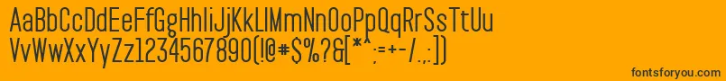PaktBold Font – Black Fonts on Orange Background