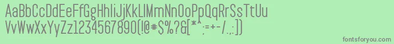 PaktBold Font – Gray Fonts on Green Background