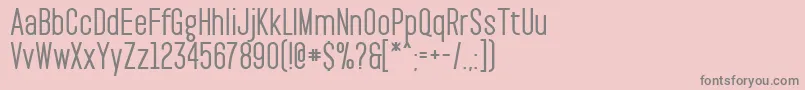 PaktBold Font – Gray Fonts on Pink Background
