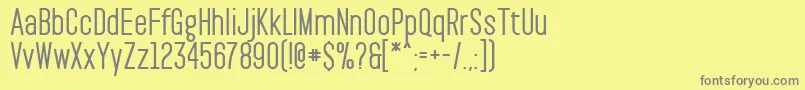 PaktBold Font – Gray Fonts on Yellow Background