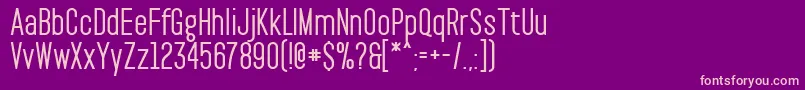 PaktBold Font – Pink Fonts on Purple Background