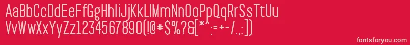 PaktBold Font – Pink Fonts on Red Background