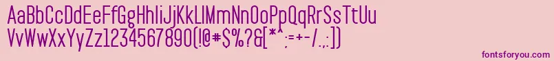 PaktBold Font – Purple Fonts on Pink Background