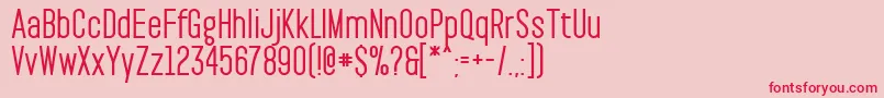 PaktBold Font – Red Fonts on Pink Background