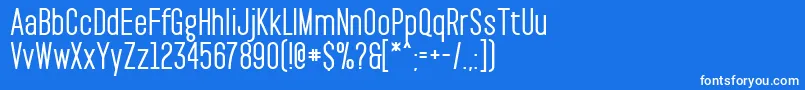 PaktBold Font – White Fonts on Blue Background