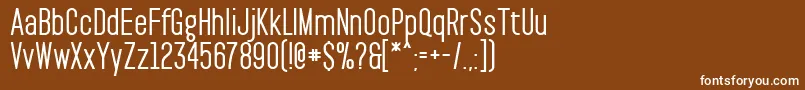 PaktBold Font – White Fonts on Brown Background