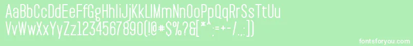 PaktBold Font – White Fonts on Green Background