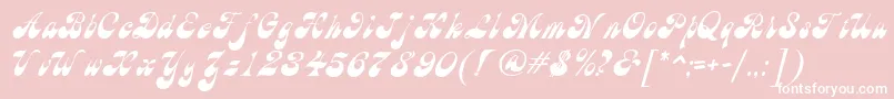 Haight Font – White Fonts on Pink Background