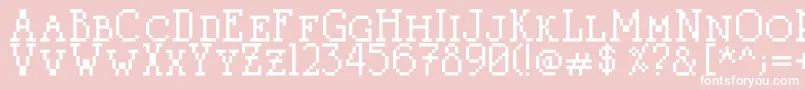 Litterlover Font – White Fonts on Pink Background