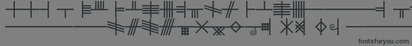 BethLuisFearn Font – Black Fonts on Gray Background
