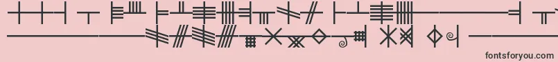 BethLuisFearn Font – Black Fonts on Pink Background