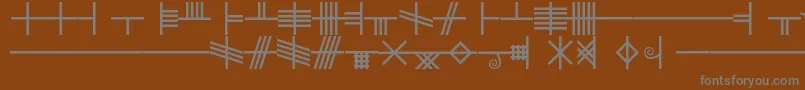 BethLuisFearn Font – Gray Fonts on Brown Background