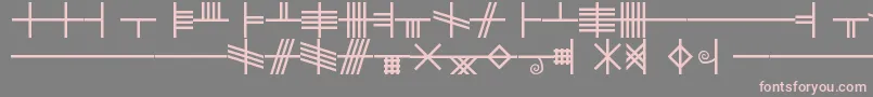 BethLuisFearn Font – Pink Fonts on Gray Background